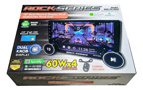 Estereo 10'' Carplay Aa Gps Wifi 4+64g Rockseries Rks-f910dk
