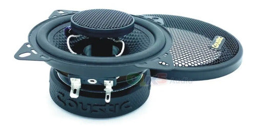 Bocinas 4 Pulgadas Coustic Pro4 2 Vias 400 Watts Max Color Negro