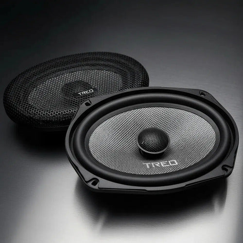 Bocinas 6x9 PLG Treo Music69 Fibra De Vidrio 4 Ohms 75w Rms Negro