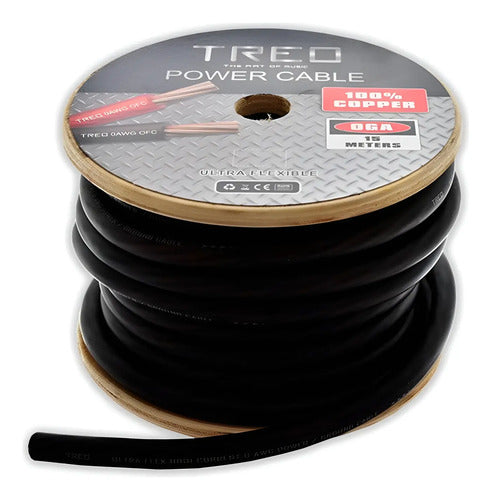 1 Metro De Cable Para Corriente Calibre 0 100% Cobre Treo