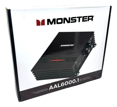 Amplificador Clase D 1canal Monster Aal6000.1 1200watts Negro