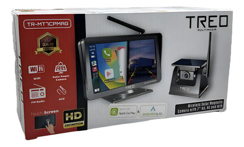 Cámara Solar Inalámbrica Y Monitor 7'' Wifi Treo Tr-mt7cpmag