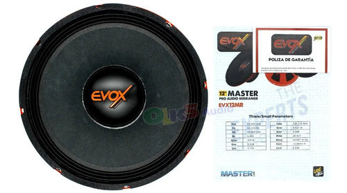 1 Medio Rango De 12 500w. Rms 8 Ohms Open Show Evox Evx12mr