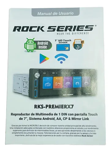 Estereo Pantalla 7 Carplay Wifi Gps Rockseries Rks-premierx7
