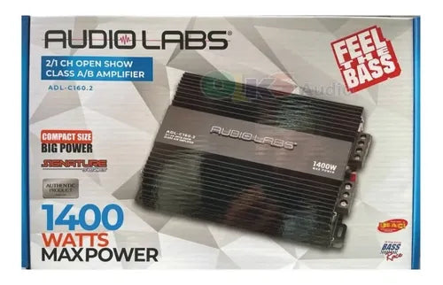 Amplificador A/b 2 Canales 360w. Rms @2 Audiolabs Adl-c160.2