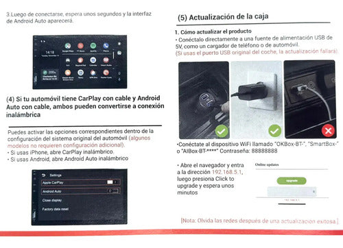Conviertidor Inalambrico Carplay Y Aa Rockseries Rks-wlcpaa2