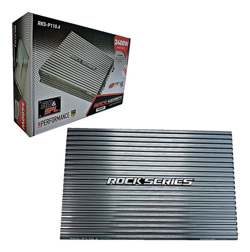 Amplificador De 4 Canales Clase A/b De 450 Watts Rms A 4 Ohm X 2, 1100 Watts Maximons Rock