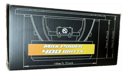 2 Medios Rangos 6.5´´ 200w Rms 4 Ohms Krack Kmd-680