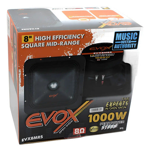 Medio Rango Cuadrado 8  500 W Rms 8 Ohms Evox Evx8mrs